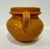 Vk Studio Keramik 1960s Mustard Yellow Orange Handled Velus Vase Jar Germany MCM For Sale - Image 4 of 8