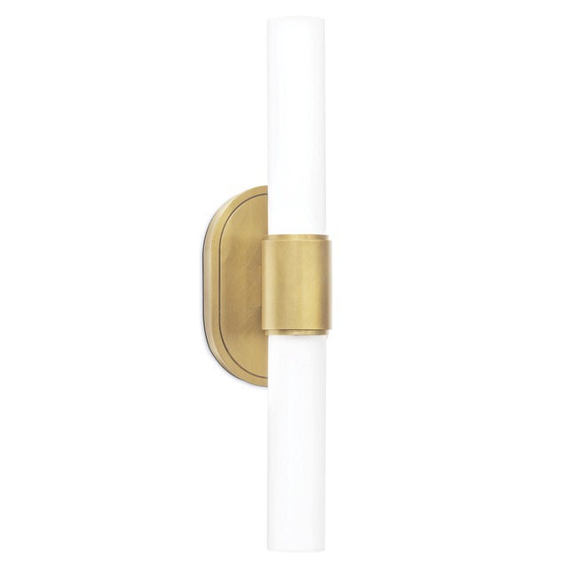 Regina Andrew Dixon Sconce Double, Natural Brass For Sale In Detroit - Image 6 of 6