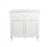 A Classic European Baroque-Style White Embossed Storage Cabinet/Bathroom Vanity Base. For Sale - Image 13 of 14