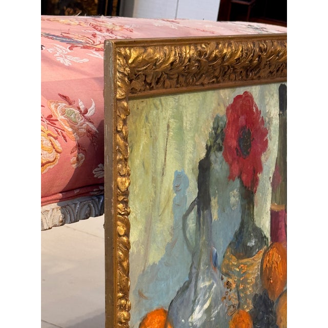 1950s 1950s Still Life, Lou Burnett, Oil on Canvas For Sale - Image 5 of 6
