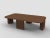 Modern European Caravel Low Coffee Table in Smoked Oak by Collector For Sale - Image 4 of 4