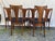 Broyhill Set of 6 Mid-Century Modern Broyhill Brasilia Sculpted Walnut Dining Chairs For Sale - Image 4 of 12