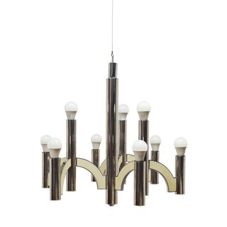 Vintage Chandelier by Gaetano Sciolari for Sciolari, 1970s For Sale