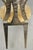 Vintage Postmodern Regency Style Brushed Steel Spade Back Dining Chairs Set of 4 For Sale - Image 17 of 18