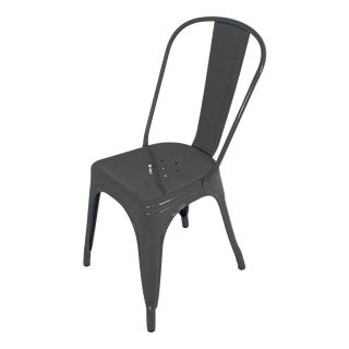 Vintage Industrial High-Back Chair by Xavier Pauchard for Tolix For Sale
