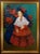 Textile T.O. Platas "The Woman in Red" Vintage Original Framed Oil Painting on Canvas For Sale - Image 7 of 7