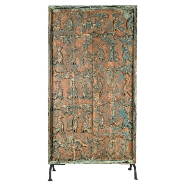 Element of Bas-Relief in Carved and Patinated Wood, 1850s For Sale