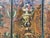 Large Five Panel Dutch Leather Chinoiserie Screen For Sale - Image 10 of 12