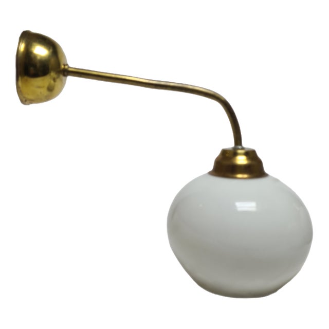 Art Deco Wall Lamp in Metal, Poland, 1950s For Sale