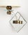Midcentury French Mirrored Sconces With Blown Glass and Brass Fittings For Sale - Image 11 of 11