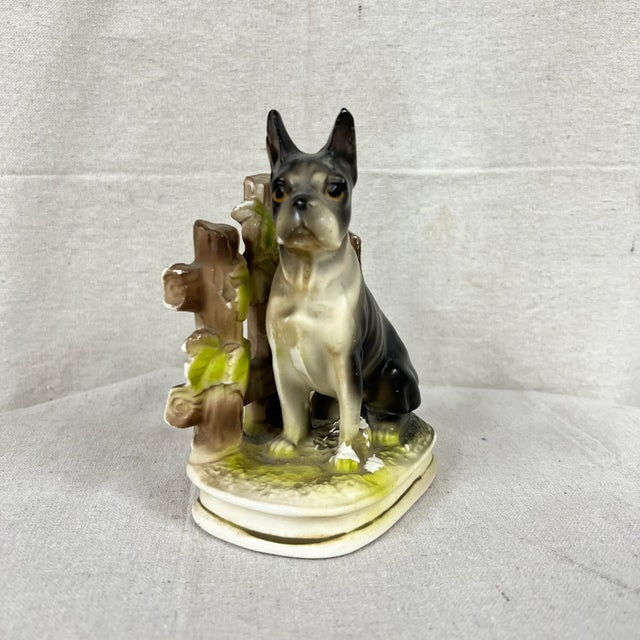 Mid Century Boxer / Bulldog Figurine For Sale - Image 6 of 6