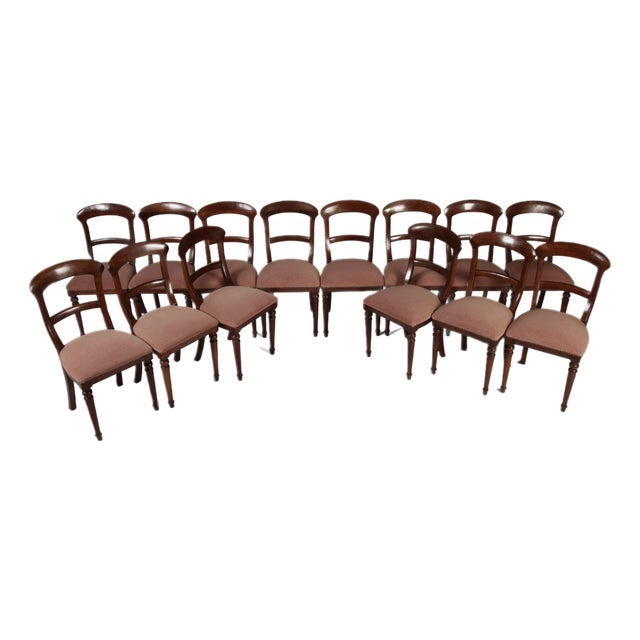 Antique Biedermeier Chairs, 1900s, Set of 14 For Sale
