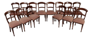 Antique Biedermeier Chairs, 1900s, Set of 14