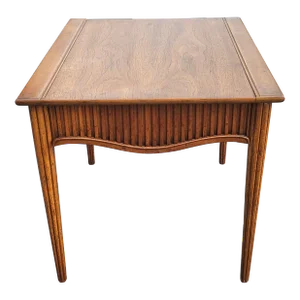 Mid-Century Heritage Walnut Single Drawer Side Table