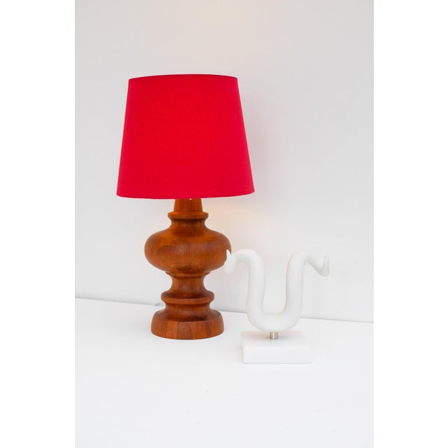 Mid-Century Modern Mid-Century Modern Scandinavian Oak Table Lamp from Möllers For Sale - Image 3 of 15
