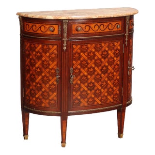 Neoclassical Style Demi-Lune Sideboard For Sale