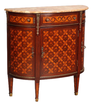 Neoclassical Style Demi-Lune Sideboard