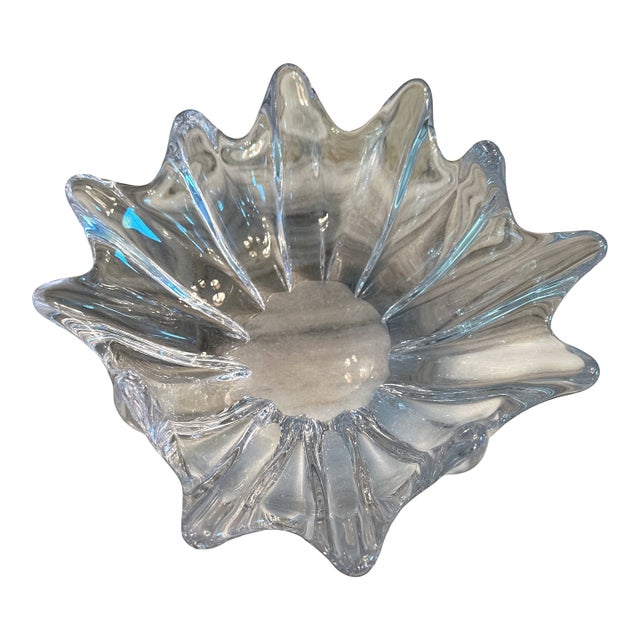1960s Daum France Crystal Orion Starfish Bowl For Sale