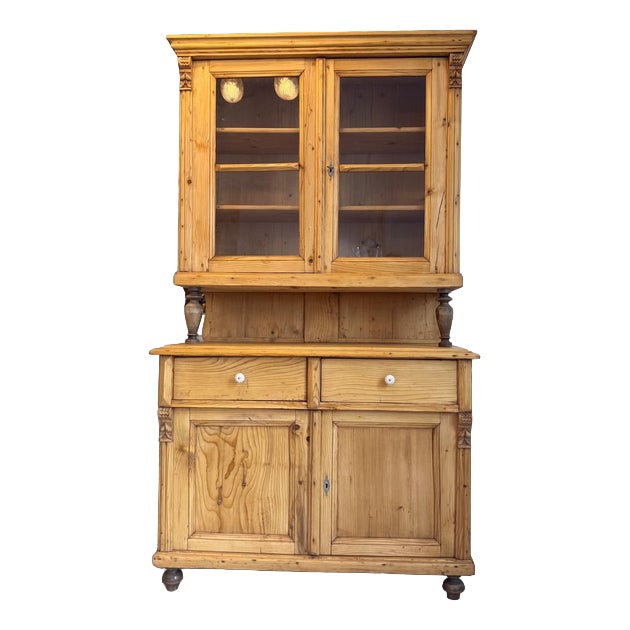 Gründerzeit Kitchen Sideboard in Softwood For Sale