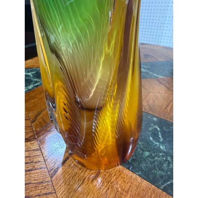 Jody Fine Studios Signed Large Artglass Sommerso Sculpture 2006 18in For Sale In Atlanta - Image 6 of 9