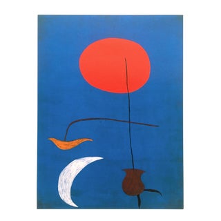 Joan Miro Rare Vintage 1998 Spanish Surrealist Lithograph Print " Entwurf Fur Eine Tapisserie " 1926 For Sale