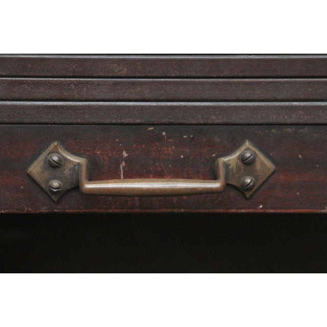 Early 20th Century Renaissance Revival Metal Cabinet With Egg & Dart Detail For Sale - Image 4 of 7