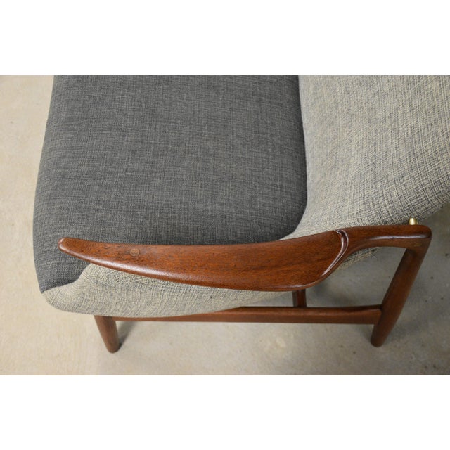 1950s Finn Juhl Nv-53 Teak Loveseat Sofa Settee For Sale - Image 15 of 15