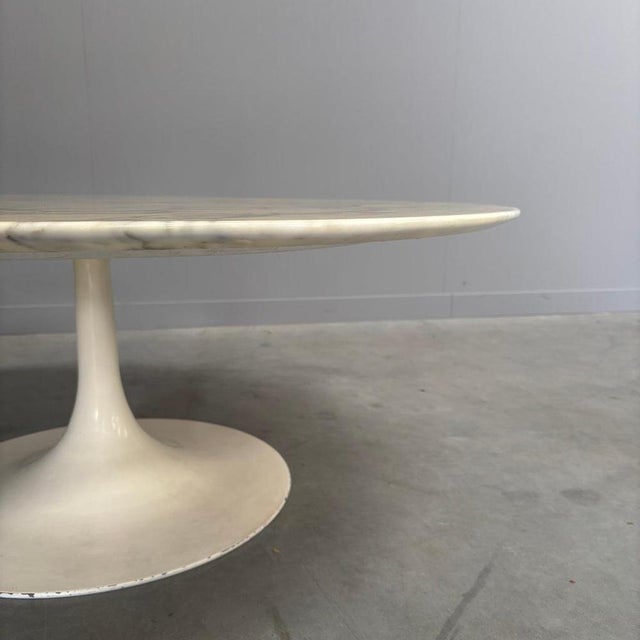 Brown Large Marble Tulip Coffee Table, 1960s For Sale - Image 8 of 13
