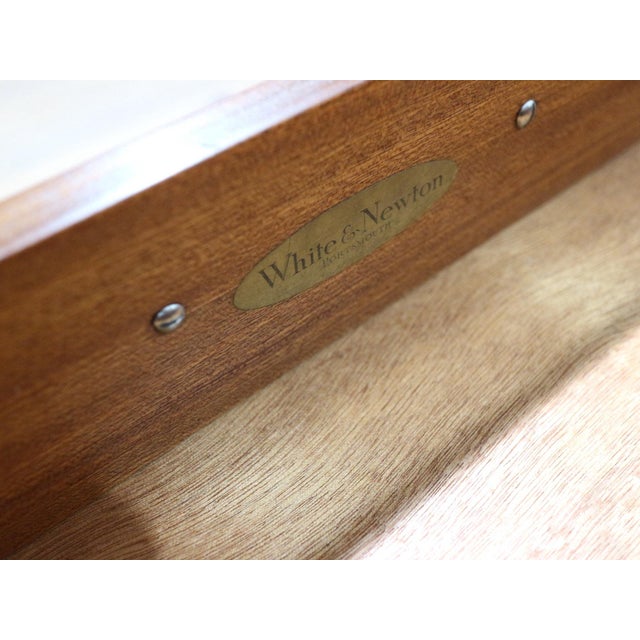 Mid Century Modern Vintage Teak Desk Vanity by White and Newton Danish Style For Sale - Image 11 of 17