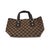 Gucci Gg Canvas Small Tote Brown Monogram Leather-Trim Gold-Hardware Bag For Sale In Houston - Image 6 of 12