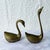 Vintage Art Deco Brass Swan Sculptures For Sale - Image 4 of 6