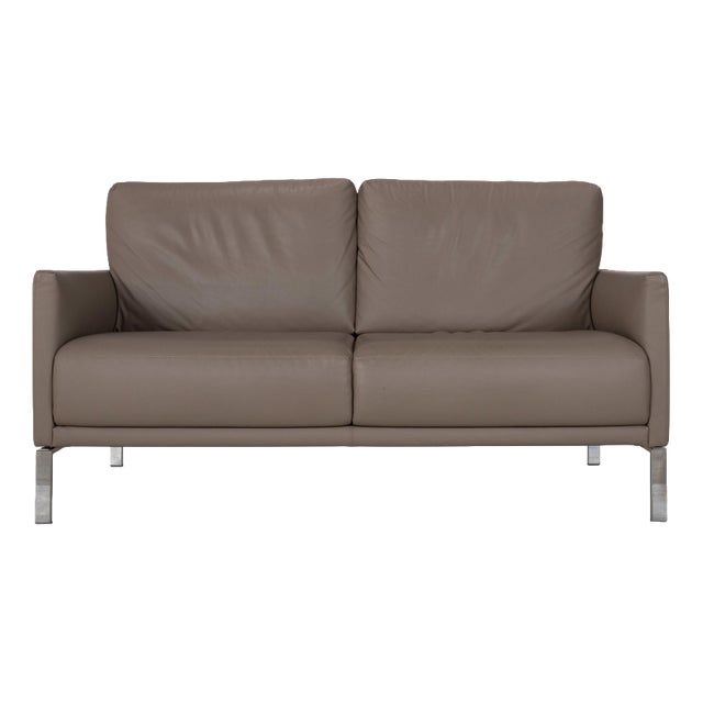 Cara Leather Two-Seater Sofa from Rolf Benz For Sale