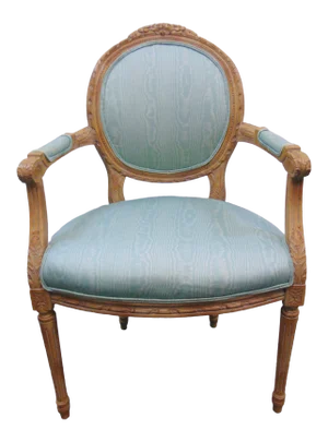 Louis XVI Style Upholstered Armchair