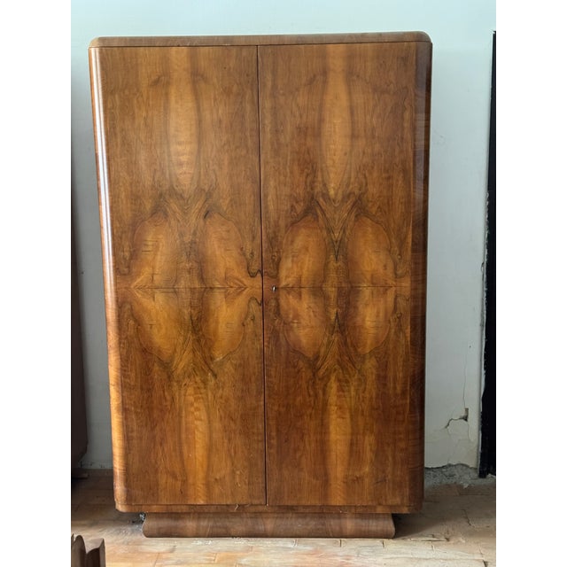 Brown Art Deco Cabinet, Austria, 1930s For Sale - Image 8 of 8
