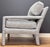 Textile Newly Upholstered Vintage MCM Parsons Chair in Rich Blue Tweed For Sale - Image 7 of 12