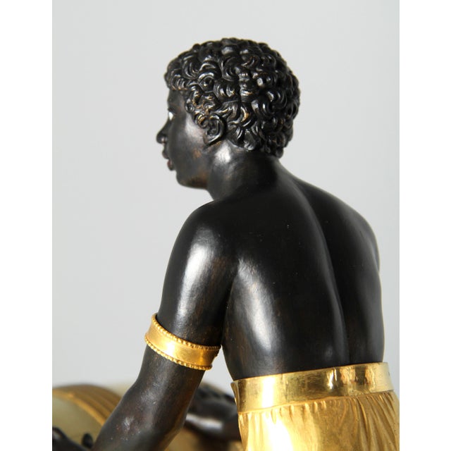 Early 19th Century Pendule Au Noir Mantel Clock from Faizan in Paris, 1810s For Sale - Image 10 of 16