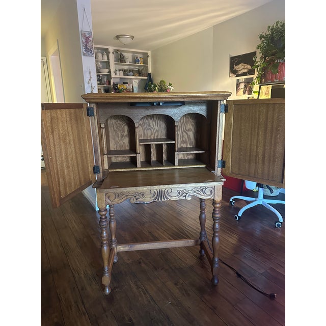 A gorgeous antique 1920s secretary desk from the Angelus Furniture Manufacturing Co. Given to me by my great aunt, this...