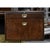 1970s Romweber Burl Wood and Gold Trim Executive Desk With Filing Drawers For Sale - Image 10 of 18