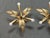 Iron Floral Ceiling Lamps, Spain, 1950s, Set of 3 For Sale - Image 4 of 10