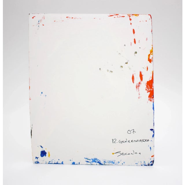 2000 - 2009 R. Gene Barbera "Seconds" 2007 Art Brut 11" X 9" Acrylic Painting on Paper For Sale - Image 5 of 7