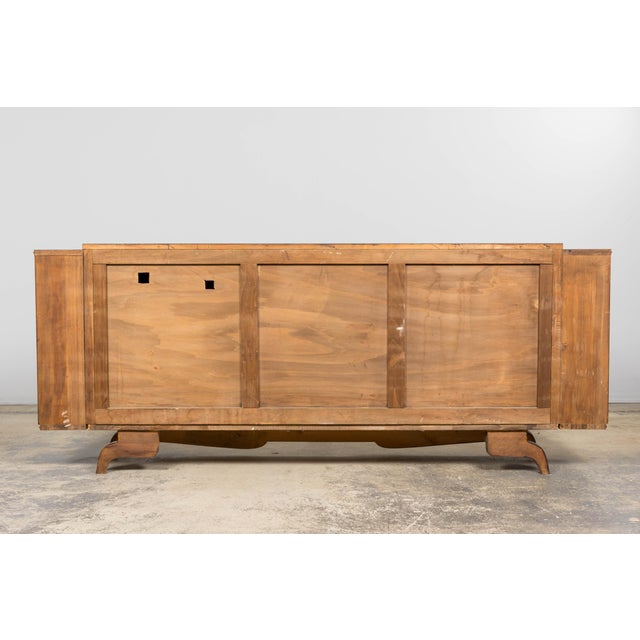 1930s French Parisian Art Deco Walnut Sideboard For Sale - Image 17 of 17