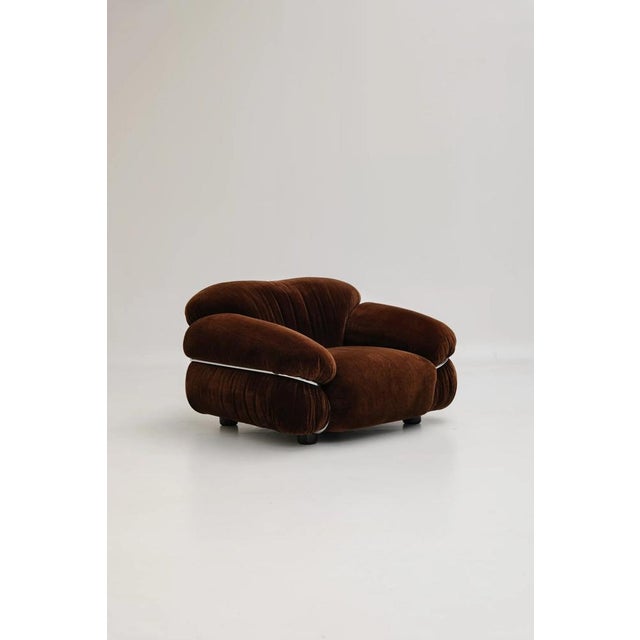 Mid-Century Modern Sesann Lounge Chair by Gianfranco Frattini for Cassina, 1970s For Sale - Image 3 of 10