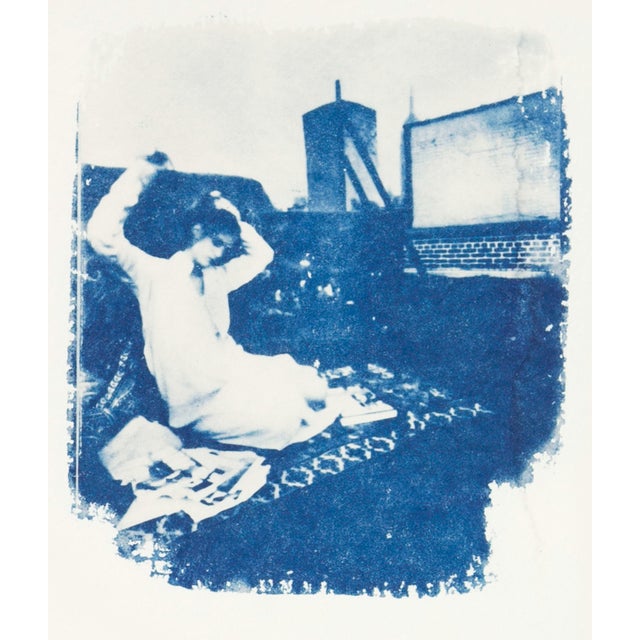 This is a giclee print from an original cyanotype, which was pulled from a negative captured with a pinhole camera and a...
