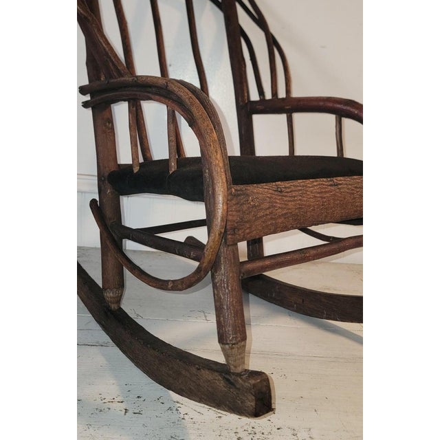 19Thc Bent Wood / Twig Child's Rocking Chair For Sale In Los Angeles - Image 6 of 6