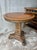 Brown 1930s French Art Deco Burl Wood Gueridon Table, Hand Painted Pedestal Base For Sale - Image 8 of 8
