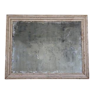 1900s French Oversized Patinated Mirror For Sale