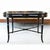 A beautifully crafted vintage lacquer tray table featuring a removable hand-painted chinoiserie tray with elegant...