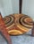 Brown Signed Giuseppe Mastellone Italian Multi-Wood Marquetry Inlaid Two-Tier Side Table For Sale - Image 8 of 13