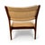 1960s Mid-Century Modern Teak Lounge Chair With New Upholstery, Angled Frame — Scandinavian Style For Sale - Image 4 of 9