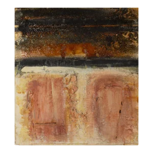 1999 Signed “Asoko Xvi” Mixed Media Wall Assemblage by Artist Juliet Holland